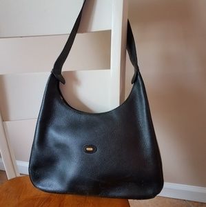 Bally black leather handbag
